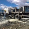 Carreta carregada de ra??o pega fogo na BR-030 em Guanambi.