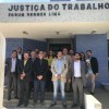 Advogados protestam na Justi?a do Trabalho em Guanambi.