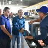 Prefeito Jairo Magalh?es e vice Hugo Costa inspecionam etapa final das obras de climatiza??o do mercado municipal.