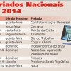 País poderá ter mais feriados em 2014 do que em anos anteriores.