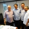 Prefeito de Lic?nio de Almeida e Deputado Daniel Almeida solicitam asfaltamento de ruas no munic?pio.