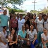 Funcionários do Hospital Regional de Guanambi fazem protesto contra salários atrasados.