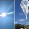 Balão do Google passa sobre o céu em Guanambi e deixa moradores curiosos