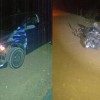 Motociclista fica ferido em colisão entre carro e moto em Palmas de Monte Alto.