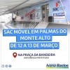 Ivana e Manoel Rubens garantem ida do SAC Móvel para Palmas de Monte Alto.