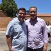 Prefeito Jairo Magalhães trata do voo inaugural do aeroporto com o governador em Paramirim.