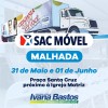 Ivana Bastos e vereador garantem atendimento do SAC Móvel em Malhada.