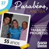 Conquistas de Candiba s?o celebradas por Ivana Bastos.