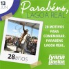 Ivana Bastos parabeniza Lagoa Real pelos 28 anos.