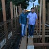 OBRAS | - Prefeito Jairo Magalh?es e vice Hugo Costa inspecionam as obras da ponte de Capim de Raiz.