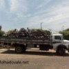 Motocicletas apreendidas em Carinhanha s?o transferidas para Guanambi.