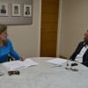Ivana Bastos se reúne com secretário da Administração após abertura dos trabalhos legislativos.