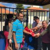 Ao lado da popula??o, Ivana Bastos comemora inaugura??o do Col?gio da Parateca.