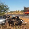 Grave acidente envolvendo micro-?nibus e carro de passeio deixa mortos e feridos na MGC 122 em Jana?ba.
