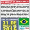 Guanambi terá nesta quinta (31) ato em defesa da democracia e contra o golpe.