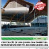 Ginásio poliesportivo de Pilões está com 70% de conclusão.
