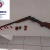 Polícia apreende arma de fogo na zona rural de Caetité.