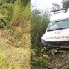 Ambulância de Guanambi cai em ribanceira.