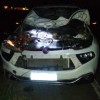 Fiat Toro colide contra animal na BR-030.