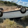 Motorista perde controle e capota carro na BR-030 em Malhada.