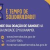 Urgente: Hemoba de Guanambi precisa de doação de sangue.