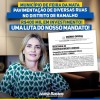 Ivana Bastos garante obras de pavimentação em Feira da Mata.
