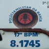 Polícia Militar apreende arma de fogo na zona rural de Iuiú.
