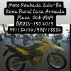 Moto é furtada nesta madrugada na zona rural de Iuiú.