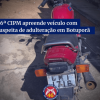 PM apreende moto com sinais de adulteração em Botuporã.