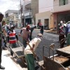 Igaporã: iniciado o asfaltamento de ruas no centro da cidade.