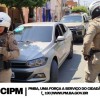 Polícia Militar recupera veículo furtado durante operação.