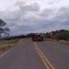 Veículo da Coelba tomba na BA-263, em Urandi.