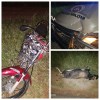Garrote solto na pista causa acidente entre Pilões e Candiba.