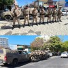 Operação reforça segurança no centro comercial de Guanambi.