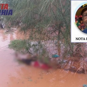 Homem é encontrado morto em rua alagada após chuvas em Iuiu.