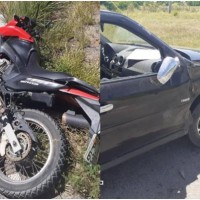 Duas pessoas ficaram feridas após acidente no trevo de Mutans em Guanambi. - Foto 1 Duas pessoas ficaram feridas após acidente no trevo de Mutans em Guanambi. - Foto 1
