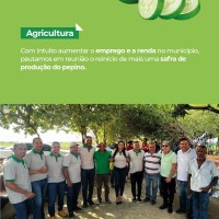 Reunião com secretários e agricultores familiares reforça compromisso da gestão do prefeito Dr. Pedro Malheiros com a Safra do Pepino 2024. - Foto 1 Reunião com secretários e agricultores familiares reforça compromisso da gestão do prefeito Dr. Pedro Malheiros com a Safra do Pepino 2024. - Foto 1