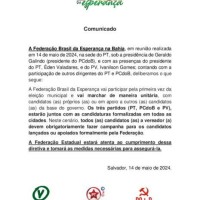 Eleições: Após polêmicas, Federação Estadual lança nota oficial; definição favorece pré-candidato Rodrigo Boa Sorte em Guanambi. - Foto 1 Eleições: Após polêmicas, Federação Estadual lança nota oficial; definição favorece pré-candidato Rodrigo Boa Sorte em Guanambi. - Foto 1