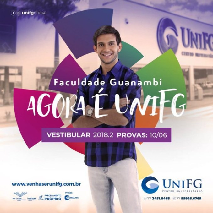 UniFG abre inscri??es para Vestibular 2018.2 com tr?s novos cursos.