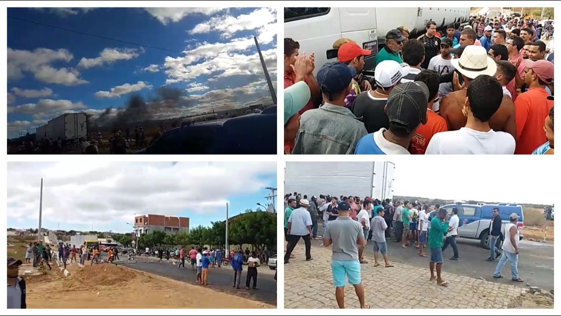 Manifestantes de Tanque Novo impedem passagem de carreta que estaria transportando combust?vel para Caetit? e Guanambi.