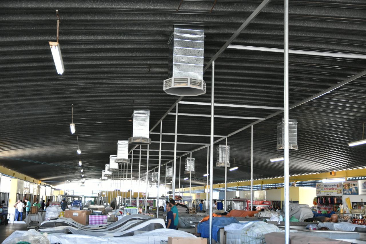 Prefeitura de Guanambi inaugura nesta segunda-feira (11) obra de climatiza??o do Pavilh?o 3 do Mercado Municipal.