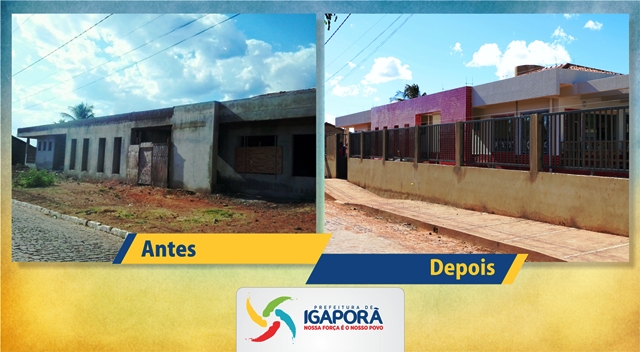 Igaporã: Creche Pro infância recebe últimos acabamentos e finalmente será inaugurada.