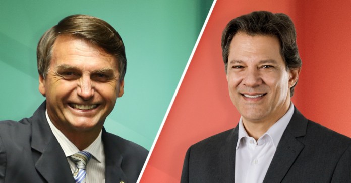 2? turno: Bolsonaro tem 59% dos votos v?lidos, Haddad tem 41%, aponta pesquisa XP Investimentos.