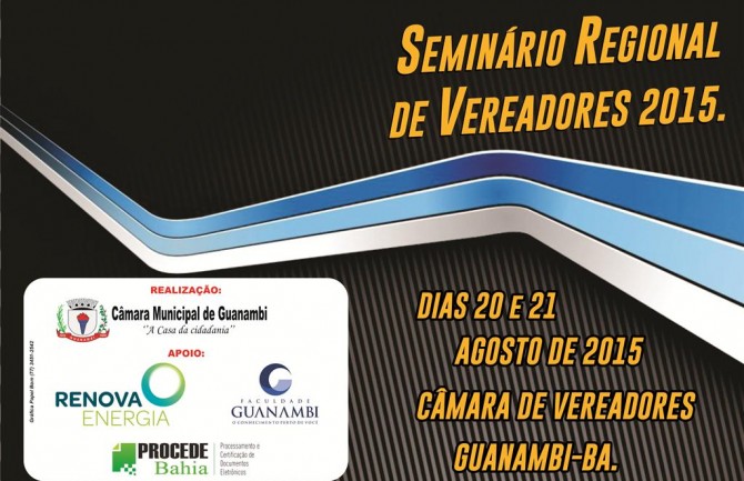 Seminário Regional de Vereadores.