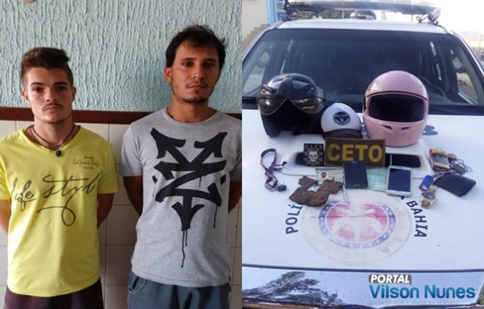 Dupla ? presa com drogas em Guanambi.