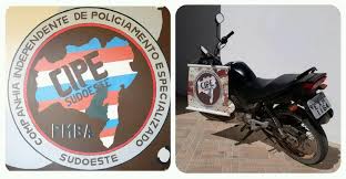 Motocicleta com numera??o adulterada ? apreendida pela Cipe Sudoeste em Candiba.