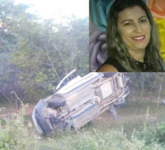 Mulher morre em acidente na BA-160 em Iuiú.