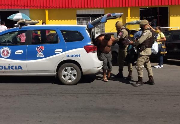 Homem é detido tentado furtar comércio em Guanambi.