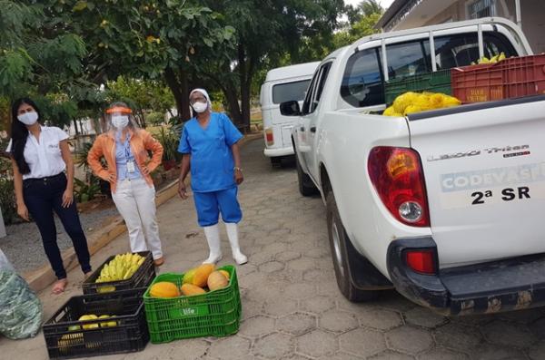 Cooperativa de produtores do projeto de Ceraíma distribui alimentos para entidades filantrópicas.