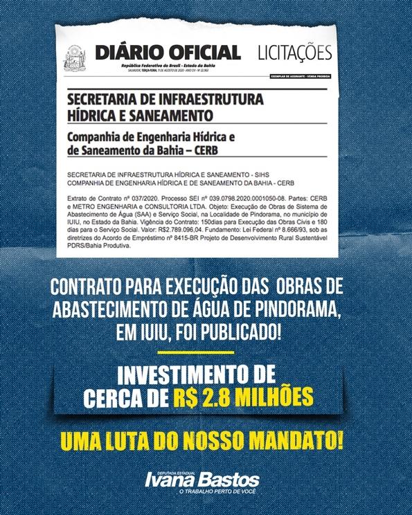 Obras de abastecimento levará água para 4 mil pessoas em Pindorama.